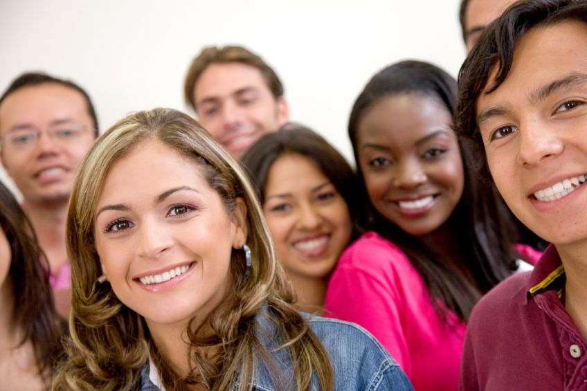 group photo of diversity of people